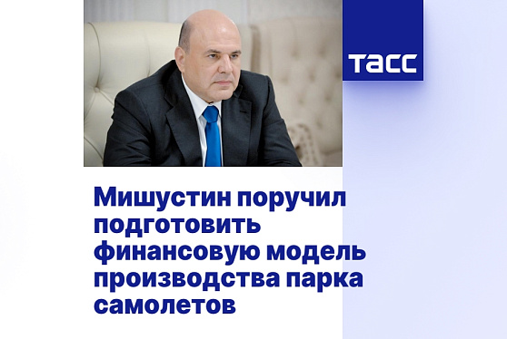 Мишустин поручил подготовить финансовую модель производства парка самолетов