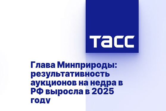 Глава Минприроды: результативность аукционов на недра в РФ выросла в 2025 году