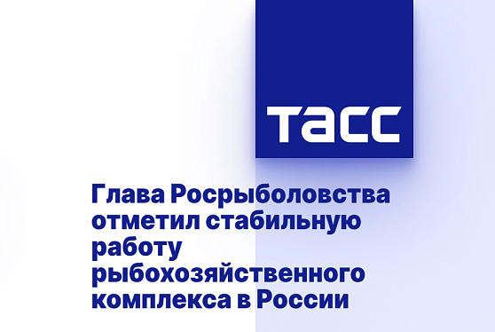 Глава Росрыболовства отметил стабильную работу рыбохозяйственного комплекса в России